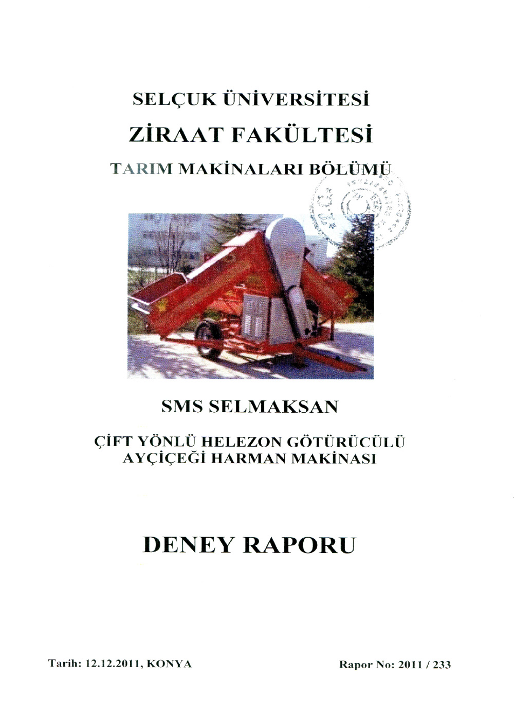 Experiment report